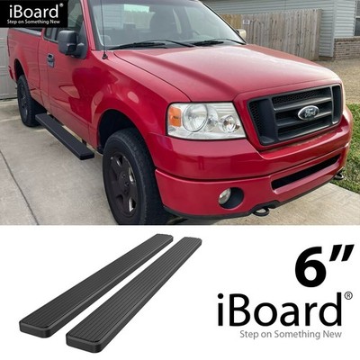 iBoard Stainless Steel 6'' Running Boards Fit 04-08 Ford F150 Regular Cab