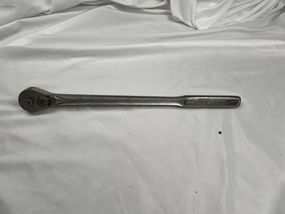 #ad Vtg Craftsman Ratchet V 44976 1 2quot; Drive Quick Release 15” Long Made in USA $71.76