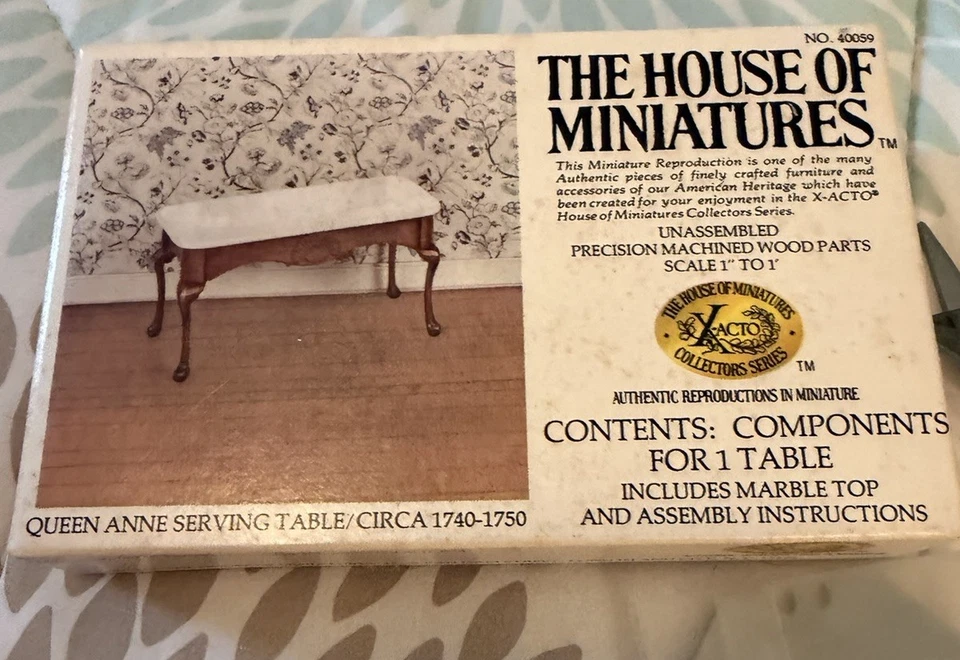 Vintage Doll House Furniture Kits Lot Of 7 Pieces The House Of Miniatures + - Image 4 of 4