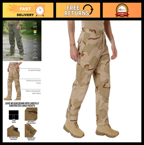 Tactical BDU Cargo Pants for Men - Military Style, Durable, Multi-Pocket Design