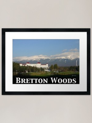 Bretton Woods 65th Anniversary Post Framed Wall Art Poster Canvas Print Picture