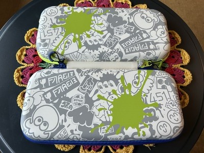 Nintendo Switch 2 Case Tasche Splatoon Weiß Lila Neon NEU