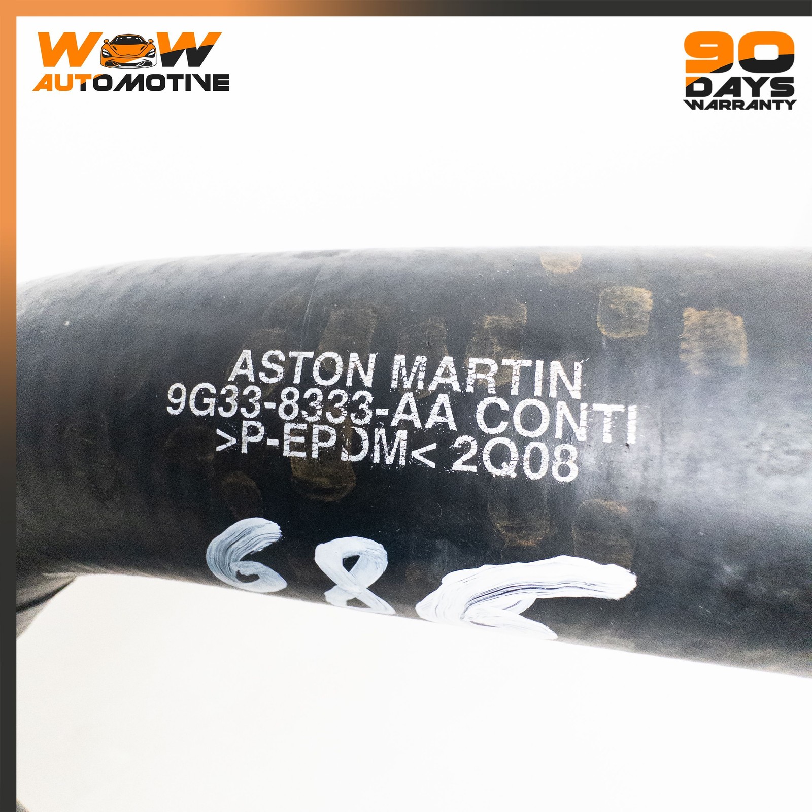 06-16 ASTON MARTIN V8 VANTAGE 4.7L HOSE PUMP OUTLET COOLANT RADIATOR SET OEM