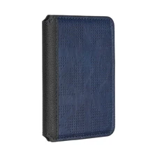 1 x Adhesive Phone Wallet PU Stick on Cards Holder RFID Blocking Blue