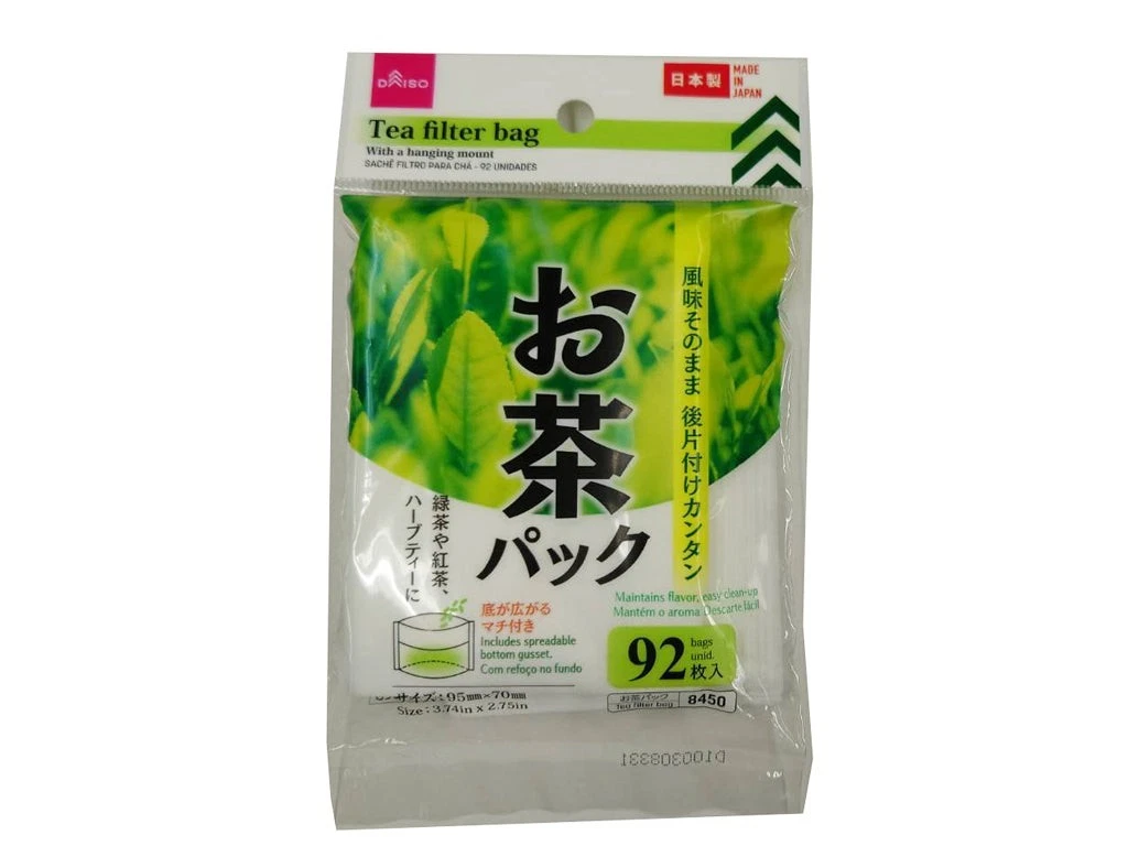 × 10 Packs Daiso Japan Tea Filter Bags for Loose Leaf Tea Compact Size 92 Bags 1
Opens in a new wind