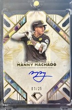 2025 Topps Diamond Icons Manny Machado Auto 01/25 SSP Padres On-Card Autograph