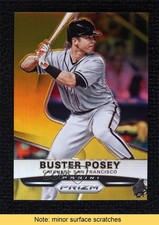 2015 Panini Prizm Gold Prizm 5/10 Buster Posey #1 READ 0b0