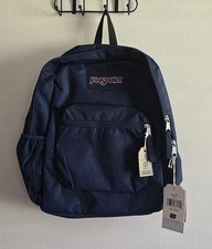 JANSPORT Cross Town Navy Blue 26 Liter Backpack School Travel