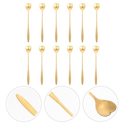  Set of 3 Dessertlöffel Langer Kaffeelöffel Einzigartige Eis Teelöffel