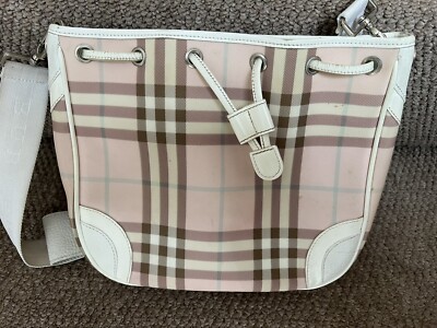 Burberry London vintage pink nova check handbag shoulder bag | eBay UK