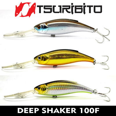 TSURIBITO DEEP SHAKER 100F FLOATING JAPAN FISHING LURE BAIT 100MM MORE COLORS