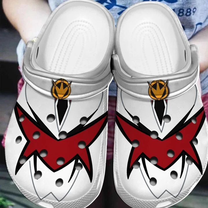 Power Rangers Dino Thunder White  Slippers Clogsband Clogs