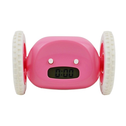 Silent Running Wheel Clock Unique Lazy Alarm Clock Children - Picture 9 of 11