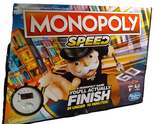 Monopoly Speed A Hasbro Board Game To Finish In 10 Minutes New - Picture 3 of 3