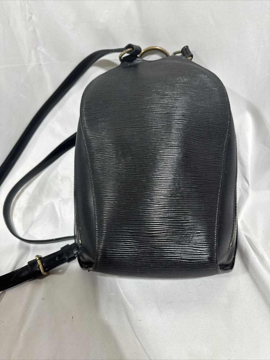 Authentic Louis Vuitton Black Epi Leather Mabillon Backpack