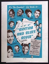 1955 Rhythm & Blues Revue Movie Pressbook, Lionel Hampton, Nat King Cole