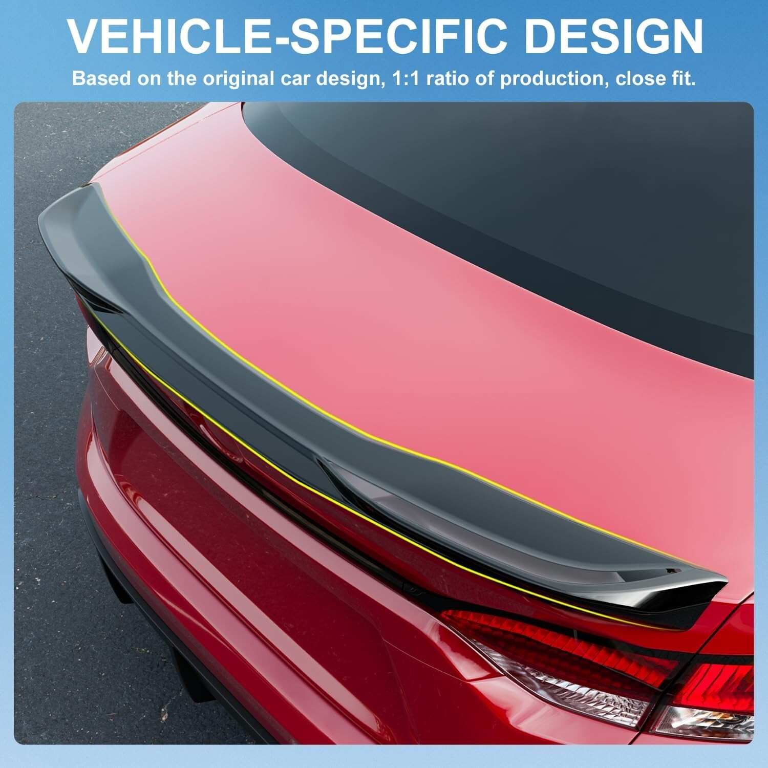 For 2020-2025 Toyota Corolla Spoiler Trunk Wing Trunk Lip Rear Spoiler Glossy