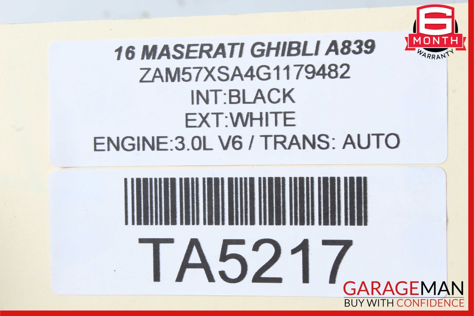 14-17 Maserati Ghibli M157 Front Left Driver SideTurbocharger Turbo Assembly OEM