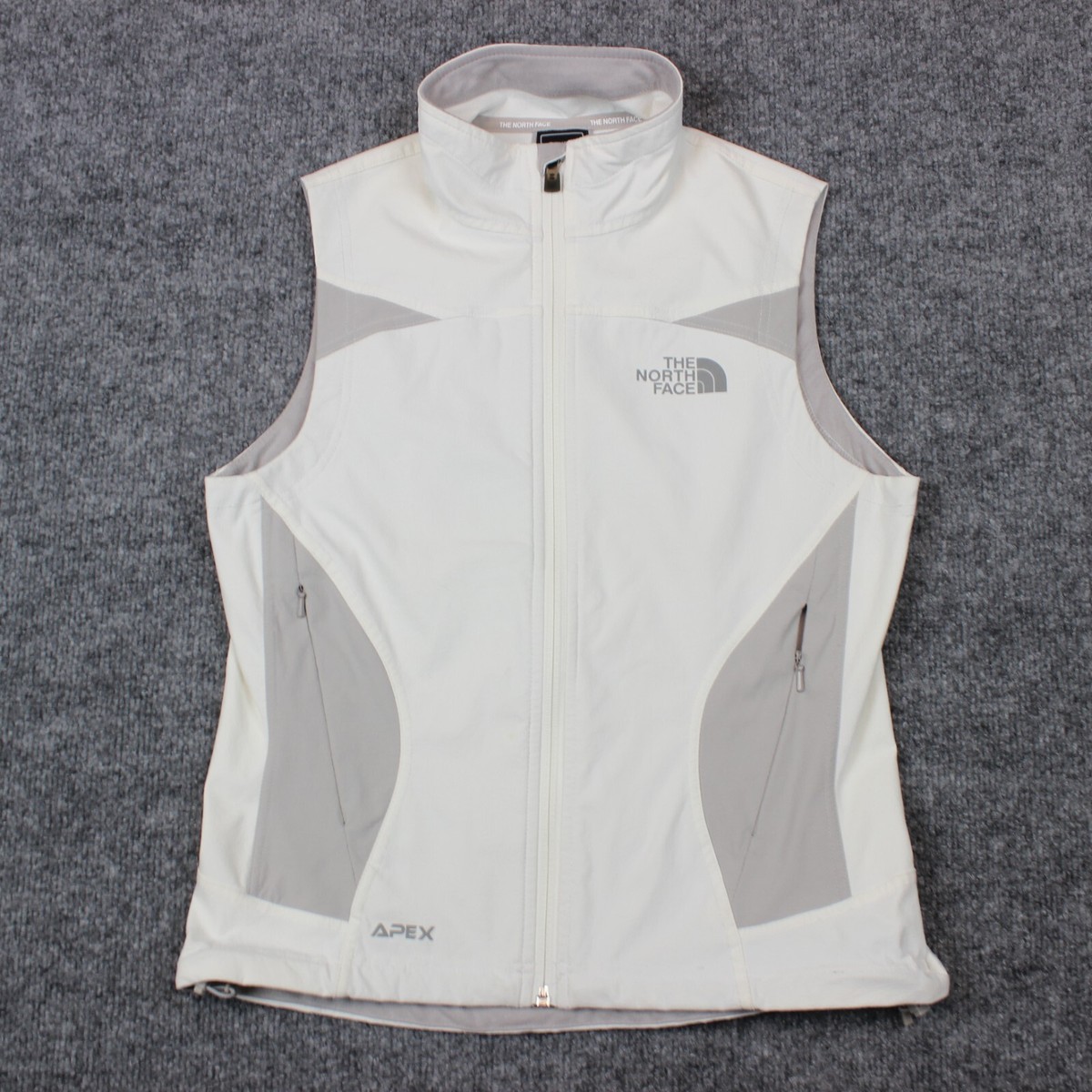 The North Face Vest Women's XS White Apex Full Zip Flight Series