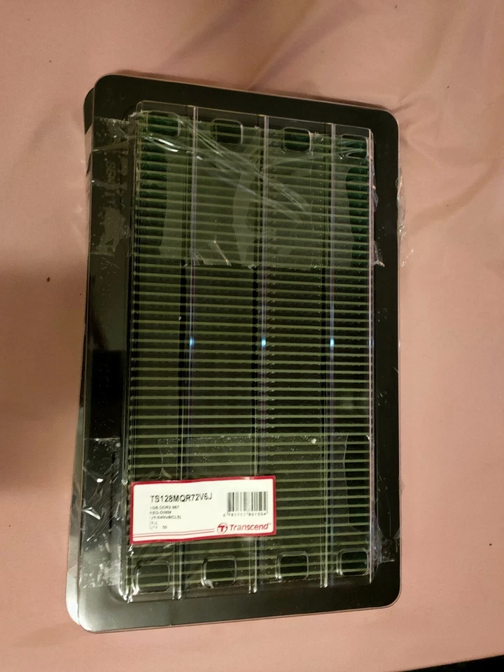 Transcend TS128MQR72V6J 1GB (DDR2-667), REG-DIMM packet of 50 brand new - Image 2 of 3