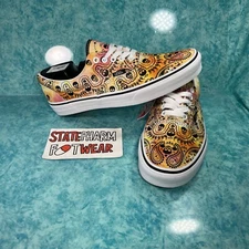 Vans Era Orange Bandana Men's Retro Paisley Low Top Canvas Skate  Shoes Sneakers