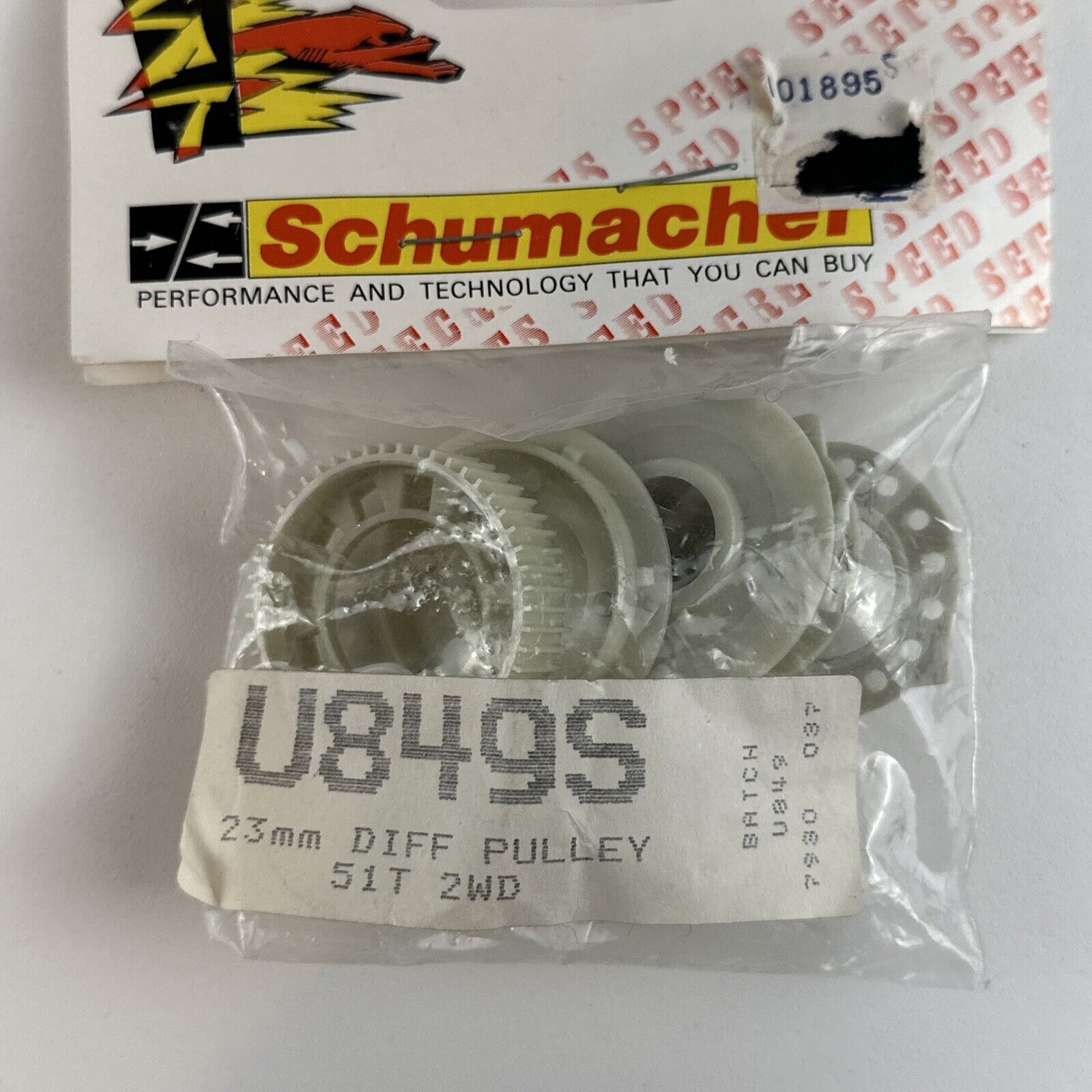 Schumacher U849S 23mm Diff Pulley 51T 2wd Gears Vintage RC Car Buggy