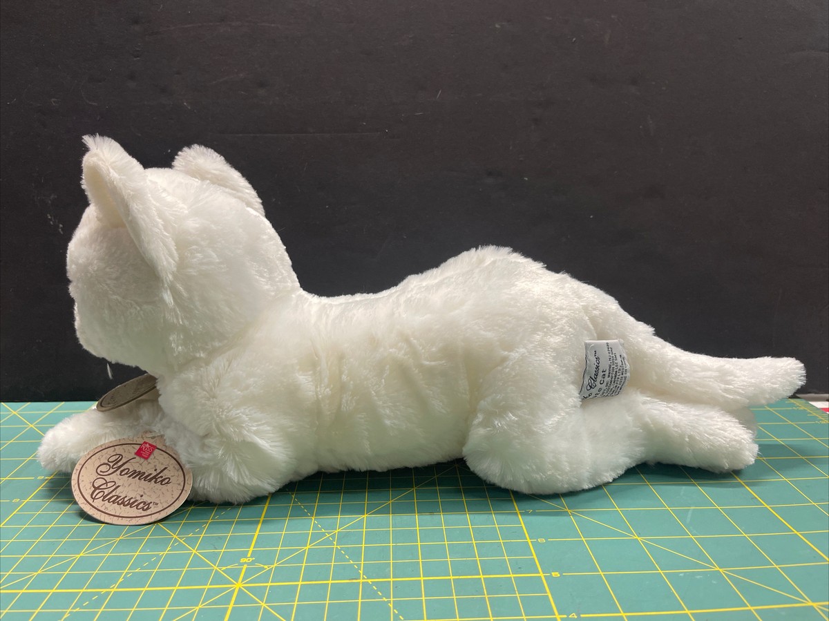 Russ Berrie Yomiko Classics White Cat Stuffed Animal 16”