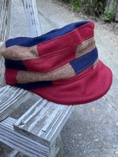 Women's Hat Lisa Ventre Original of Boston Massachusetts Felt Patchwork Art Bill