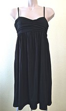 $49.50 NWT Ann Taylor Loft Empire Waist Ruched Cami Dress Black Size: XS