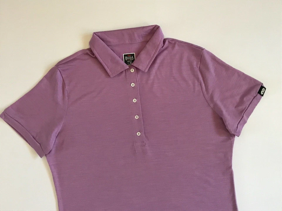 Top polo de lana merino para mujer REDA Rewoolution talla XL Foto 3 de 4