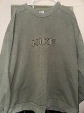 RARE Vintage 90s Nike Center Spellout Crewneck Sweatshirt XL ~ Made In The USA