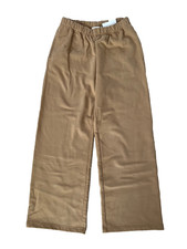 Good American Palazzo Wide Leg Sweatpants Dark Beige  2 