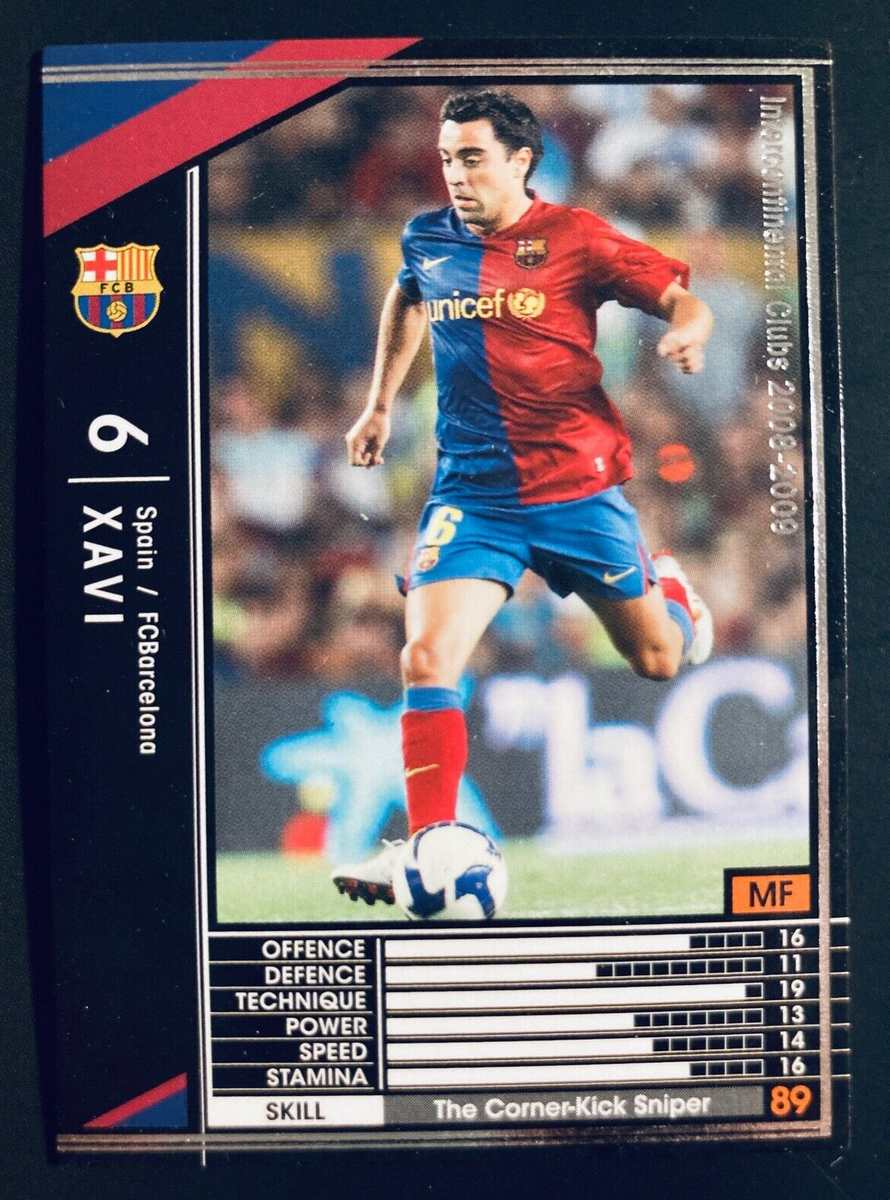 2008-09 Panini SEGA WCCF # 300 Xavi Hernandez Barcelona Barça