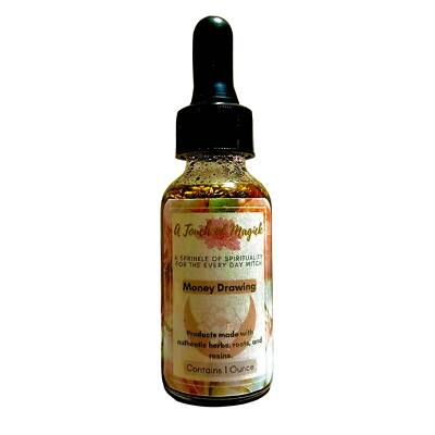 Money Drawing Oil - 1 Oz - Made with Herbs, Roots, Resins, Powders & Oils to