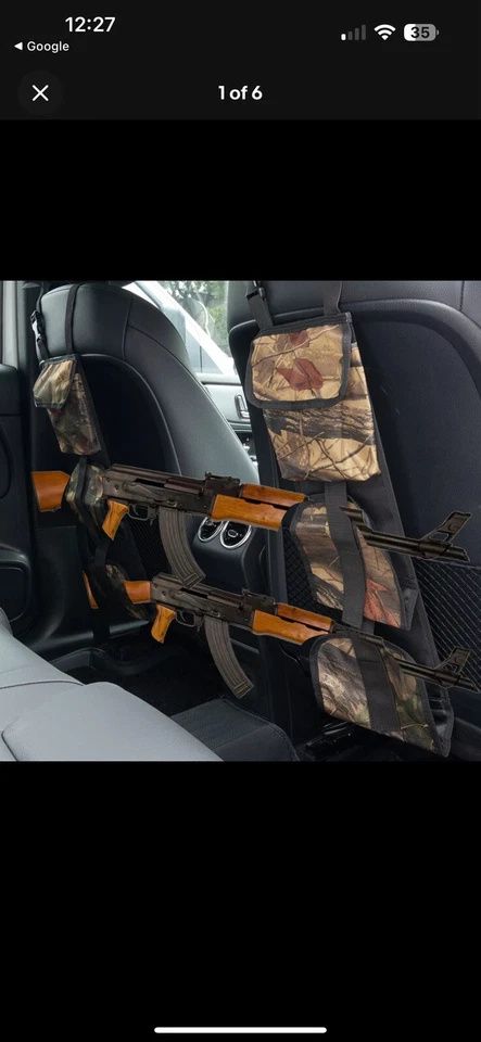 Тактическое сиденье сзади для грузовика Hatchie стойка для оружия винтовки дробовика сумка для хранения - Изображение 4 из 4