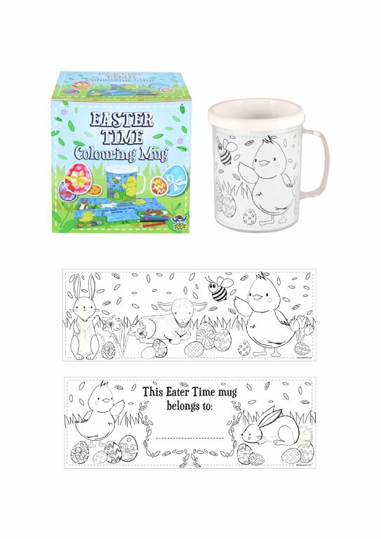 Colouring Mug! Easter! - Toy Stocking Bag Filler Craft Paint Your Own Cup Gift