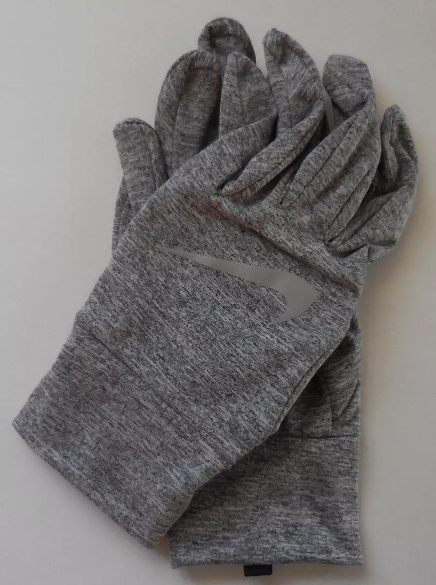 Nike Dry Element Running Gloves Men Dark Grey Heather Silver