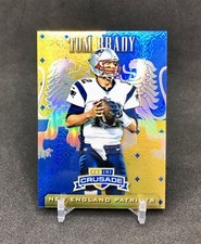 2015 Panini Rookies & Stars CRUSADE Tom Brady BLUE & GOLD PRIZM SP No. C21 RARE!