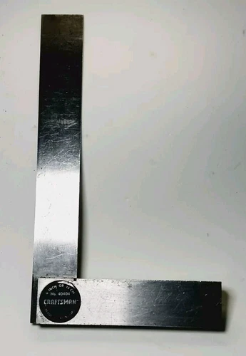 Vintage Craftsman #40404 Precision  Machinist 6" Steel Square  England ..