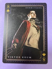 Harry Potter Tully's Coffee Promo Viktor Krum 8 of Clubs Drumstrang Japanese F/S