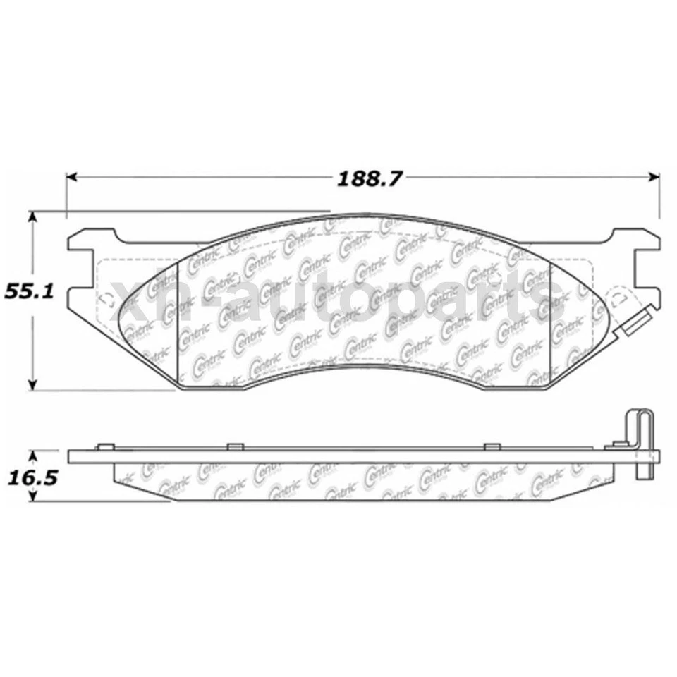 Se adapta a Dodge B1500 1998 3X pastillas de freno delanteras C-Tek rotor de freno Foto 2 de 4
