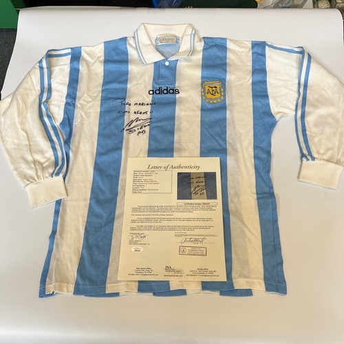 Diego Maradona Signed Adidas Argentina 