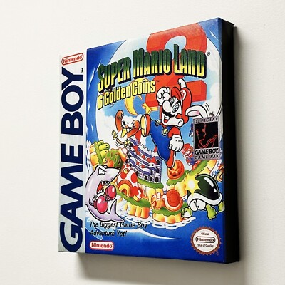Super Mario Land 2 Nintendo Game Boy Cover Art Gallery Wrapped
