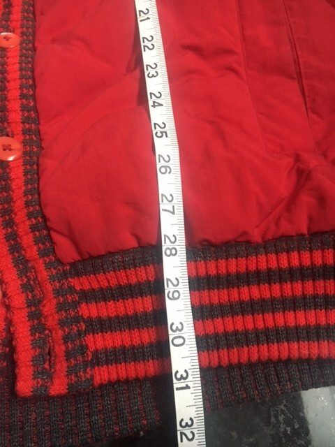 Bogner Solid Red Jacket Reversible With Knit Nord… - image 7