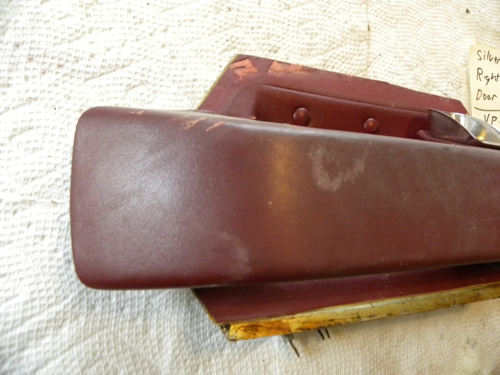 Rolls Royce Silver Shadow Bentley T I II Red Right Rear Seat Door Pull Armrest