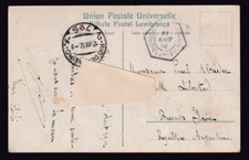 Maritime Mail France Buenos Aires - Bordeaux No2 from Rio postmark 1912