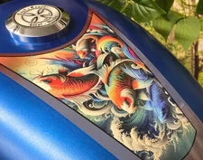 Koi Kenjutsu - 3pc Tank decals for Harley Sportster 883 1200 48 Iron Nightster