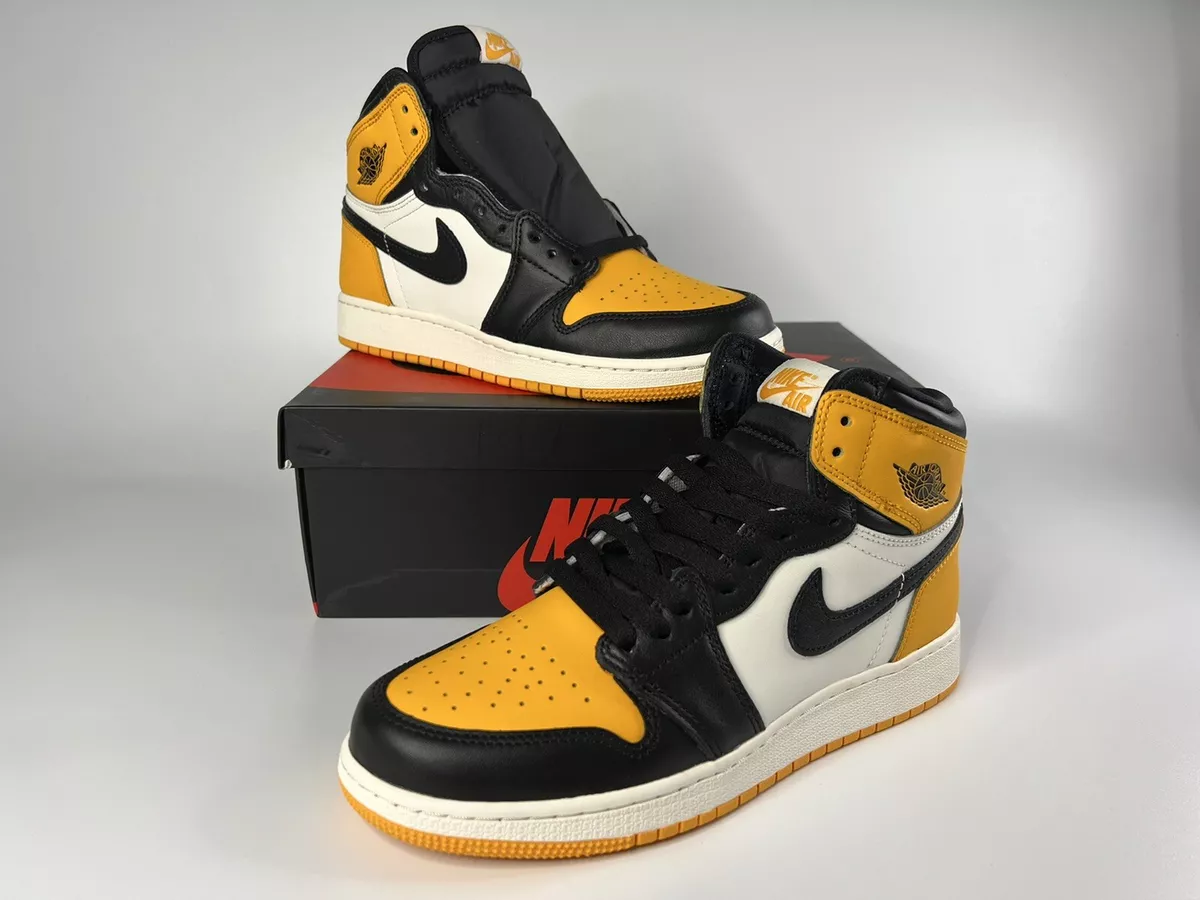 Nike Air Jordan 1 Retro High OG Taxi Yellow Toe 575441-711 GS 5.5Y NEW With  Box