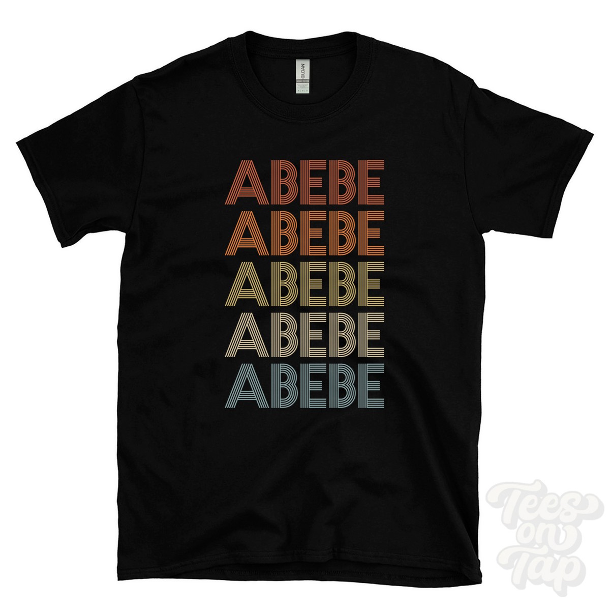 ABEBE REPEATED RETRO STYLE T-SHIRT mens & womens novelty cool name gift |  eBay UK