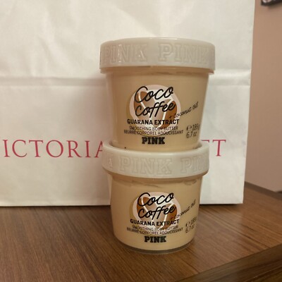 NEW Victoria's Secret Pink Coco Coffee Body Butter x2
